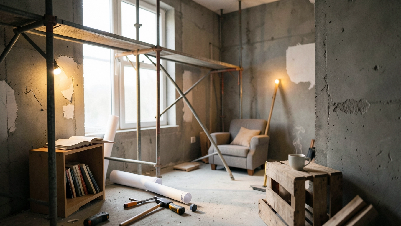 lokal zajmowany na czas remontu inaczej