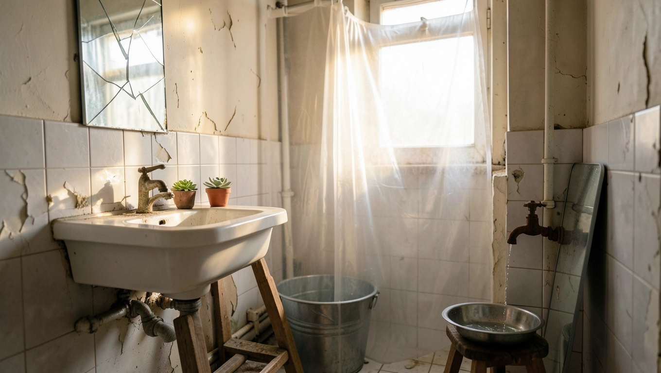 remont łazienki gdzie się myć