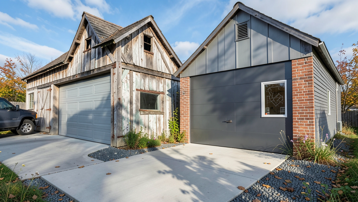 remont stodoły na garaż