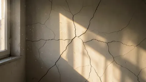 popękane ściany po remoncie sąsiada